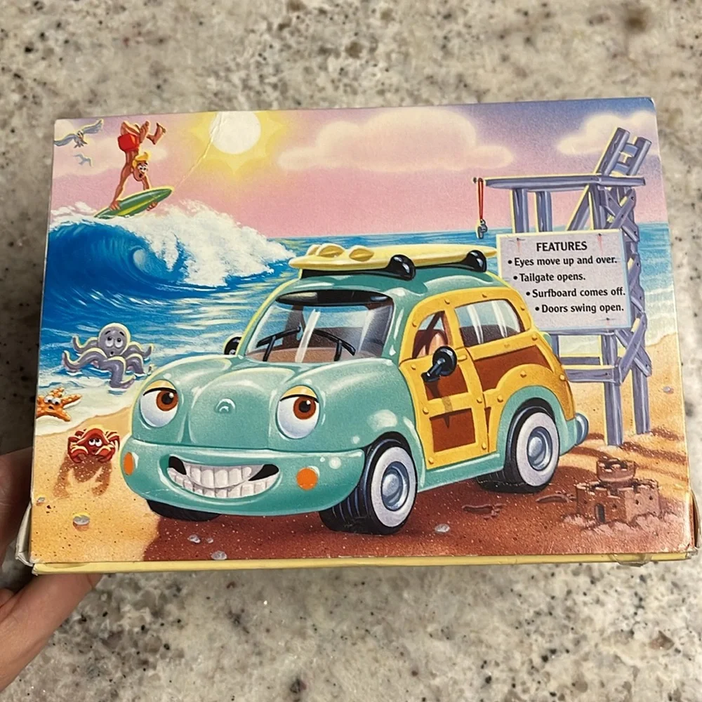 Vintage 1999 Chevron Gas Woody Wagon Toy Car Collectible Surf Nostalgia Station